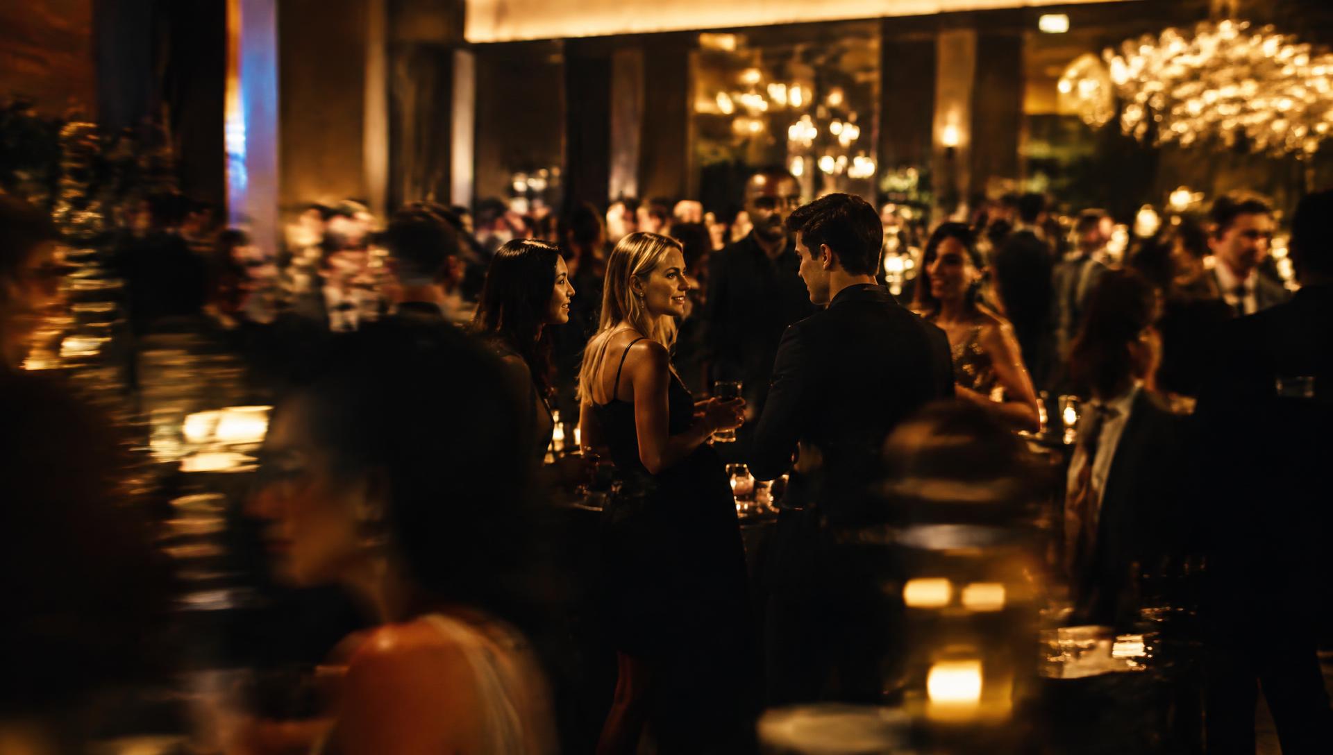 Guests at an evening creator industry event